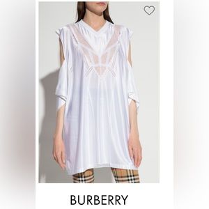Burberry White Mini Dress